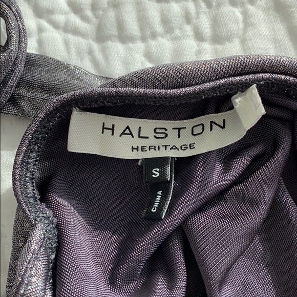 HALSTON HERITAGE HALTER NECK BODYSUIT. - Picture 4 of 5